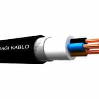 0.6/1 kV PVC Izoleli Yassı Çelik Tel Zırhlı Çok Damarlı Kablolar