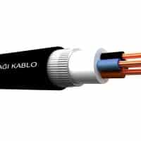 0.6/1 kV Yuvarlak Çelik Tel Zırhlı Çok Damarlı Bakır Iletkenli Kablolar